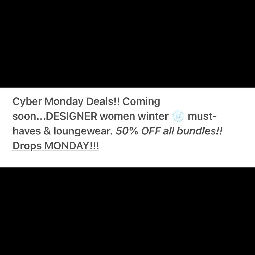 Cyber Monday PREMIERE DESIGNER SALE
